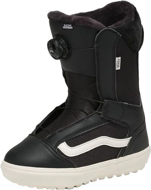Vans - Womens Encore Linerless Shoes, Color Black/Marshmallow