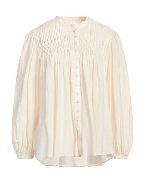 Marant Étoile Woman Shirt Beige Size 2 Cotton, Viscose