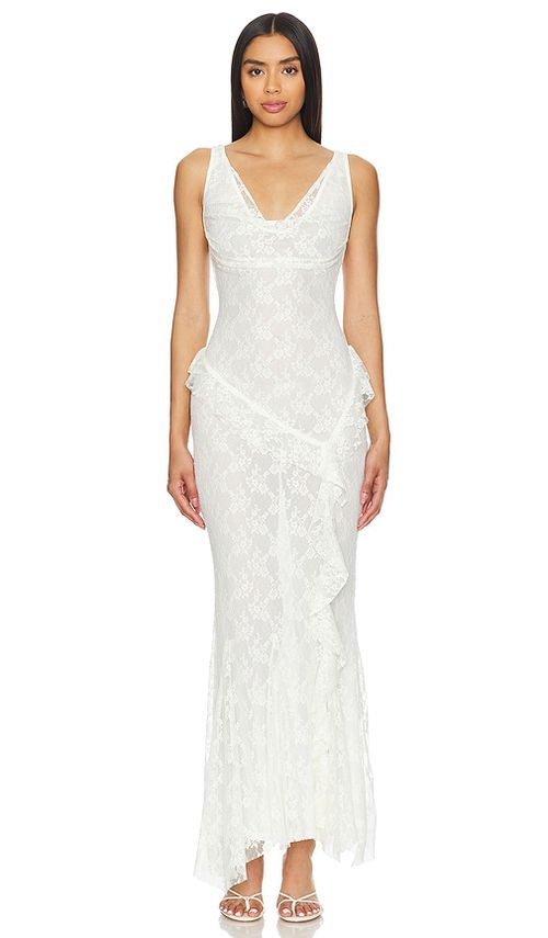 MAJORELLE x Bridget Camille Gown in Ivory. -  XS also in L, M, S