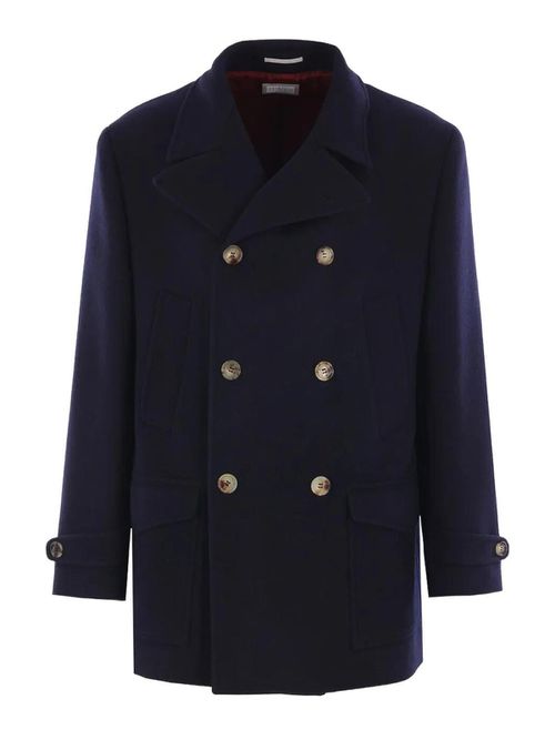 Double-Breasted Wool Coat