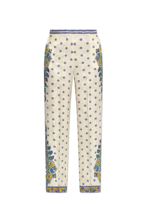 Dotted Straight Leg Trousers