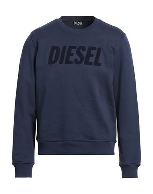 Man Sweatshirt Midnight blue Size M Cotton, Elastane