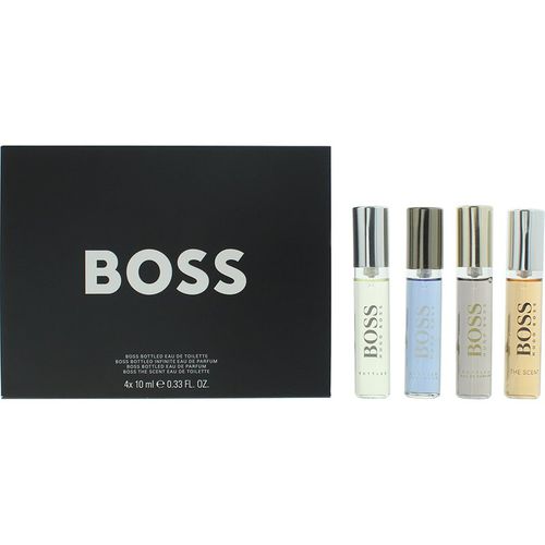 Hugo Boss Mens Mini Collection 4 x 10ml Travel Spray Gift Set - One Size