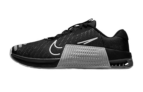 Nike Metcon 9 TB Men's Workout Shoes Sneakers (Black/Gun Smoke/White, US Footwear
