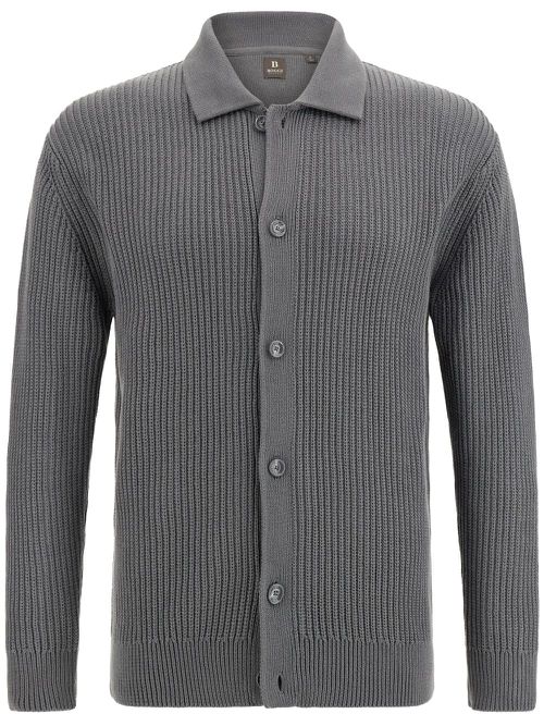 Organic-cotton cardigan - Grey