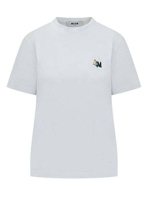 White Logo Crew Neck T-Shirt