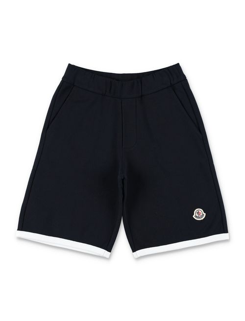 Pantaloni Corti in Jersey di Cotone Con Logo