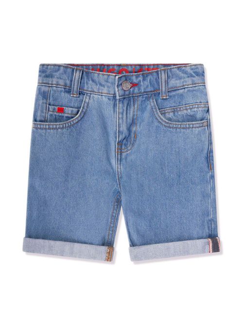677 mid-rise denim shorts - Blue