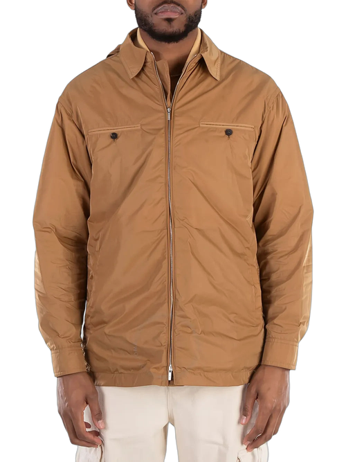 Lightweight Overshirt Jacket — Beige