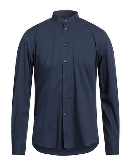 Man Shirt Midnight blue Size S Cotton, Nylon, Elastane