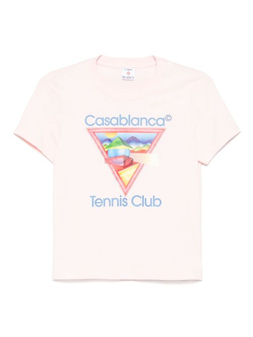 Tennis Club graphic-print t-shirt - Pink