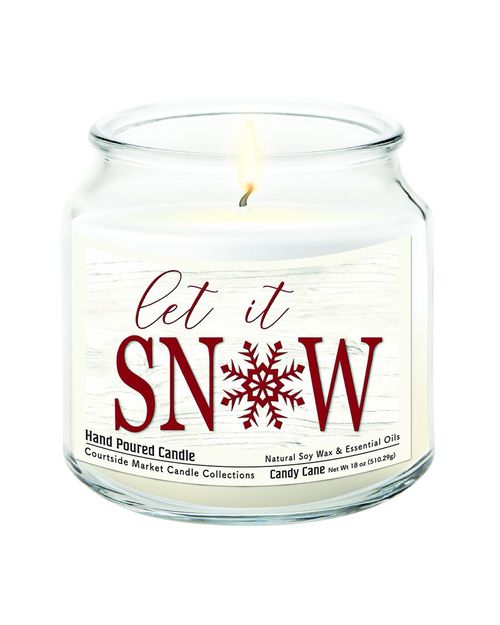 Let It Snow Candle