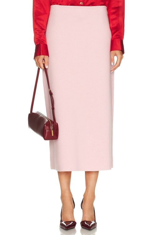 KHAITE Patri Skirt in Pink
