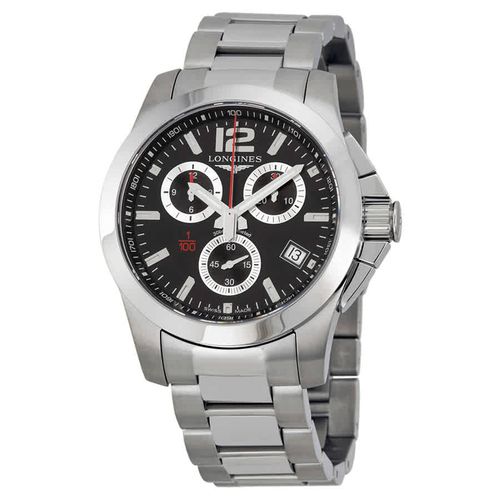 Conquest Chronograph Black Dial Mens Watch L37004566