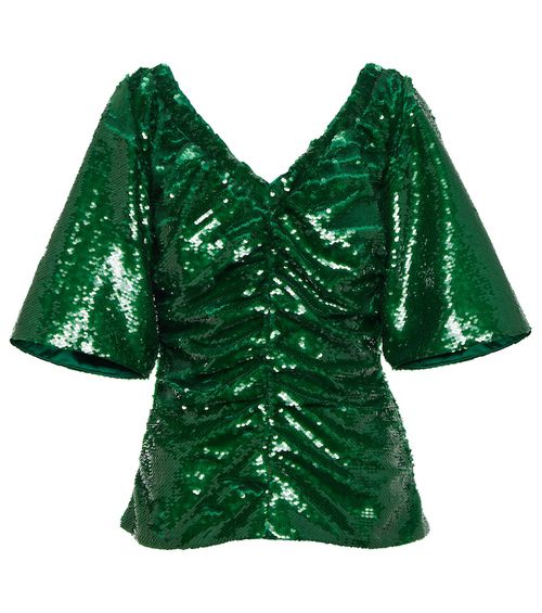 Ganni Sequined top