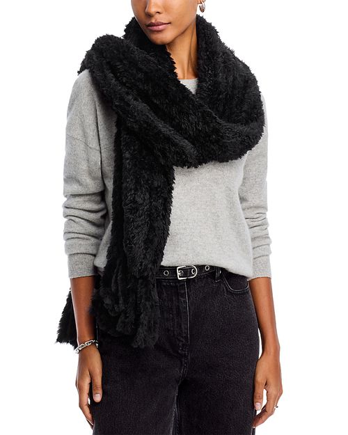 Plush Faux Fur Scarf