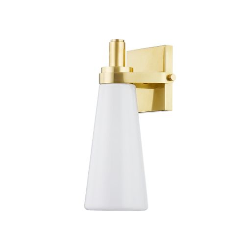 Aged Brass Wall Sconce from the Trude Collection