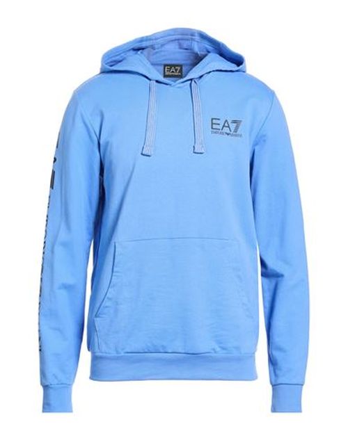 Man Sweatshirt Light blue Size L Cotton
