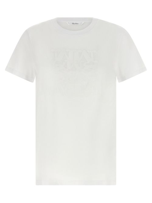 Tone-on-Tone Embroidered Logo T-shirt — White
