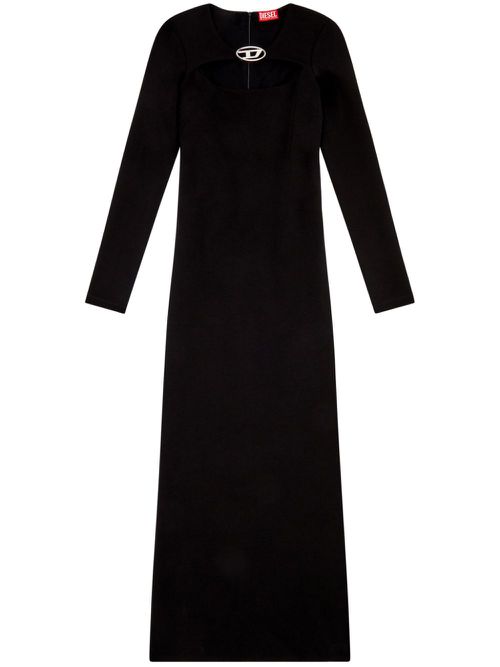 D-Ams logo-plaque dress - Black
