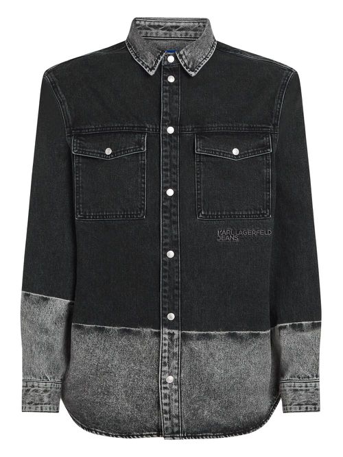 Karl Lagerfeld Jeans ombré-effect shirt - Black