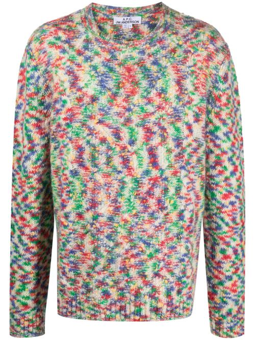 Crew-neck jumper - White