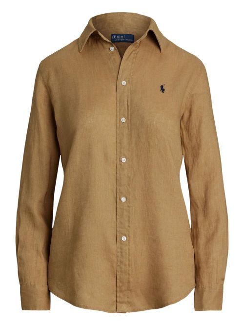 Linen button-up shirt - Neutrals
