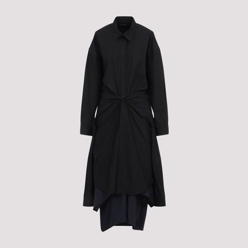 Cotton Maxi Patched Shirt