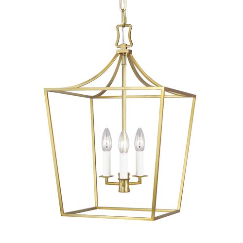 Southold 3-Light Chandelier in Burnished Brass by Chapman & Myer