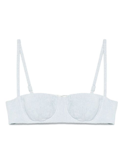 A.M.G. cotton crop top - Blue