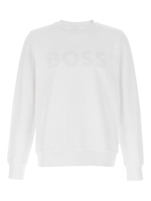 BOSS logo-embellished sweatshirt - White