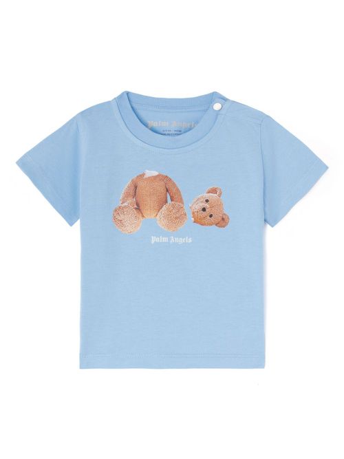 Bear-print t-shirt - Blue