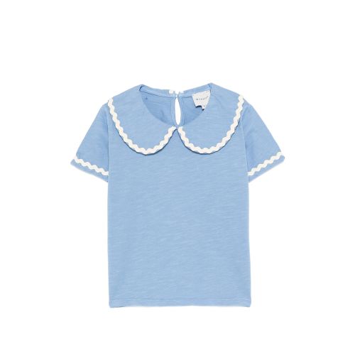 Odetta Scalloped Collared T-shirt