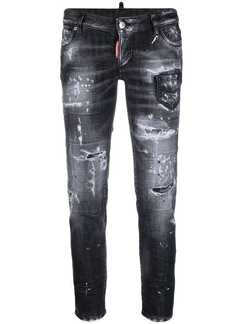 Jennifer cropped skinny jeans - Grey