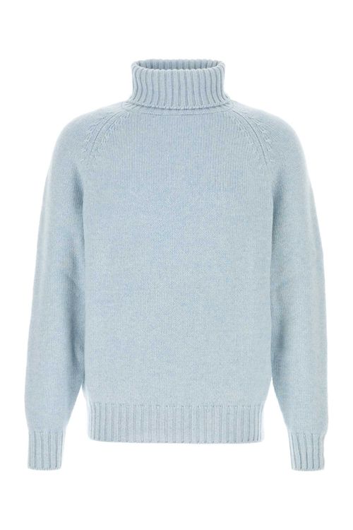Cashmere Turtleneck Sweater — Blue