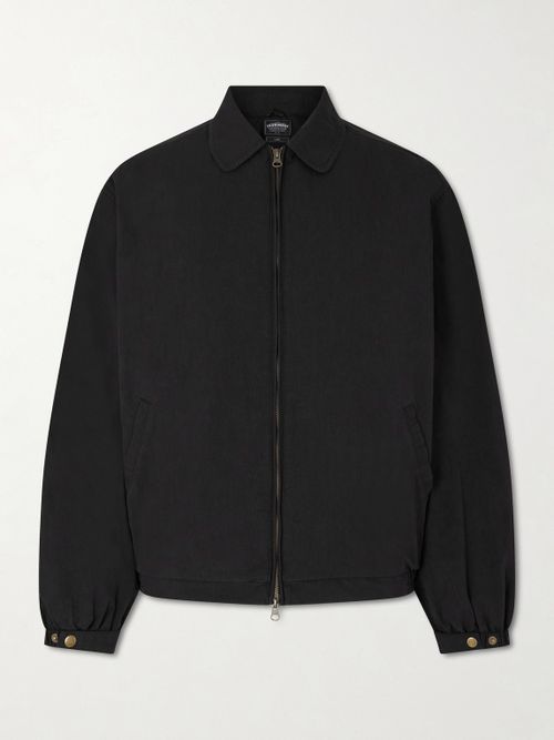 Cotton-Blend Blouson Jacket