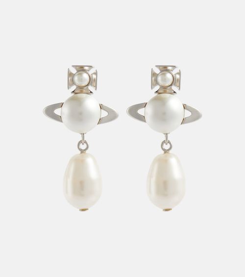 Inass faux pearl drop earrings