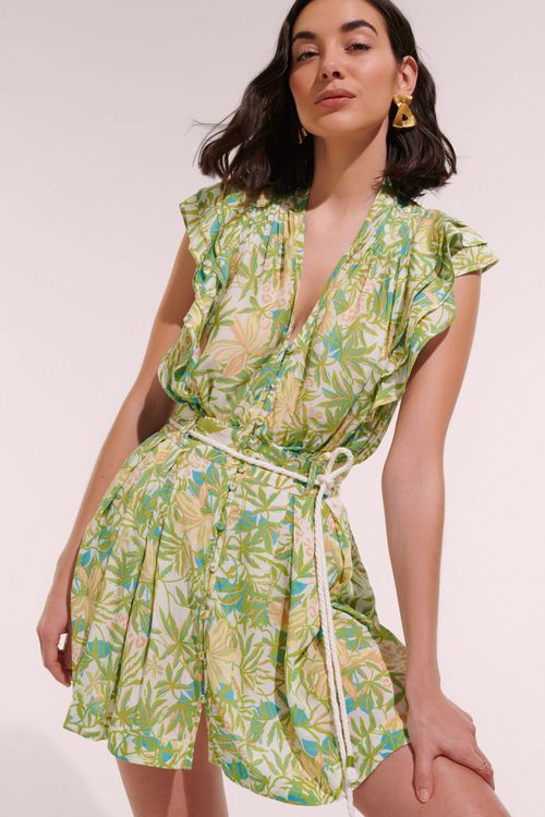 green orchid dress Poupette St Barth | Mini Bice - MaterialText: 96% Polyester; 4% Spandex