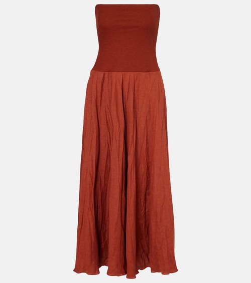 Light And Sound linen-blend maxi dress