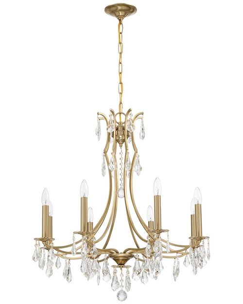 Cedar 8-Light Vibrant Gold Chandelier