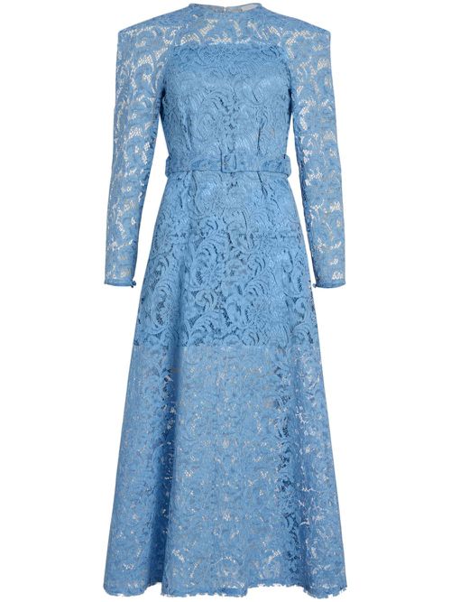 Lace maxi dress - Blue