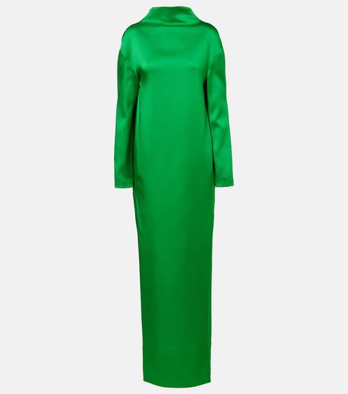 Crêpe satin gown
