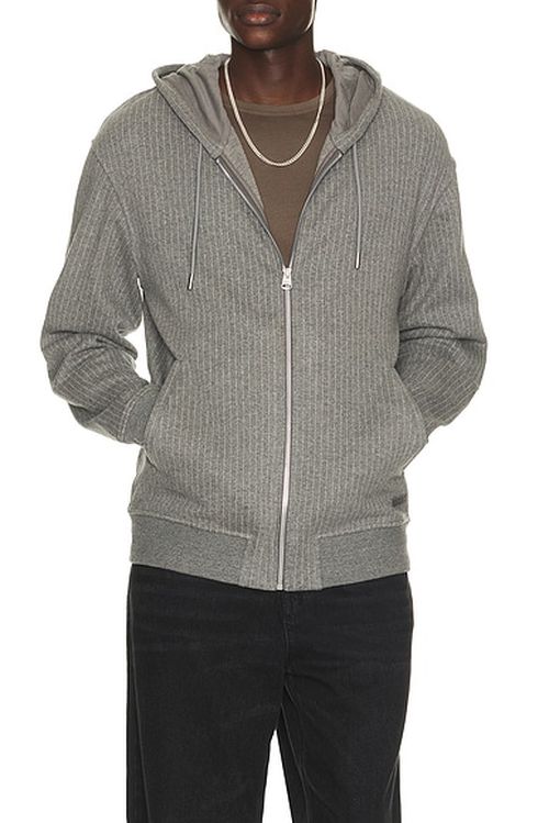Mackage Ledger Hoodie in Light Grey Mix & Cream - Grey. S also in M, L, XL/1X, XXL/2X