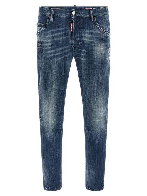 Blue Slim Low Rise Jeans
