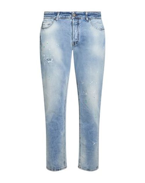 Man Jeans Blue Size 32 Cotton, Elastane