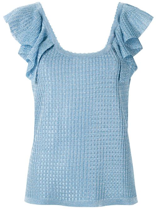 Sable knitted tank top - Blue