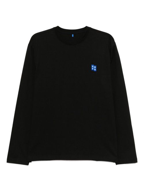 Ader Error Trs tag long-sleeved T-shirt - Black