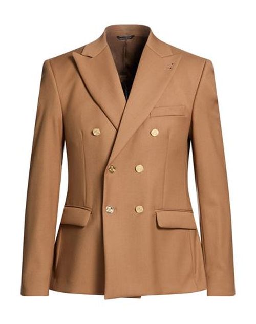 Man Blazer Brown Size 40 Polyester, Viscose, Elastane