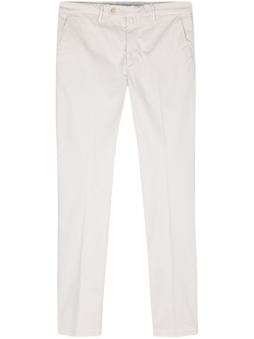 Mid-rise cotton chino trousers - Neutrals
