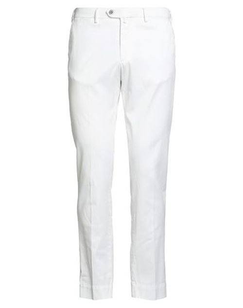 Man Pants White Size 36 Lyocell, Cotton, Elastane